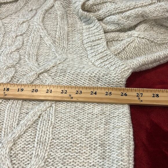 River Island Off-White Cable Knit Turtleneck Sweater - Picture 9 of 10